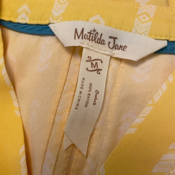 NWOT Matilda Jane Golden Hour Blouse Yellow/White Size M boho, feminine, flowy, - Picture 4 of 10